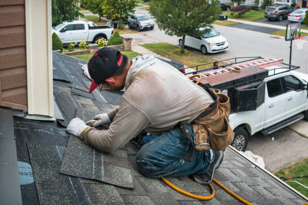 Professional Roof Inspection technician working in East Jordan, MI